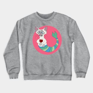 Sam the Siamese Purrmaid Crewneck Sweatshirt